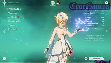 Nua, a personagem de Genshin Impact mostra seus peitos e bunda